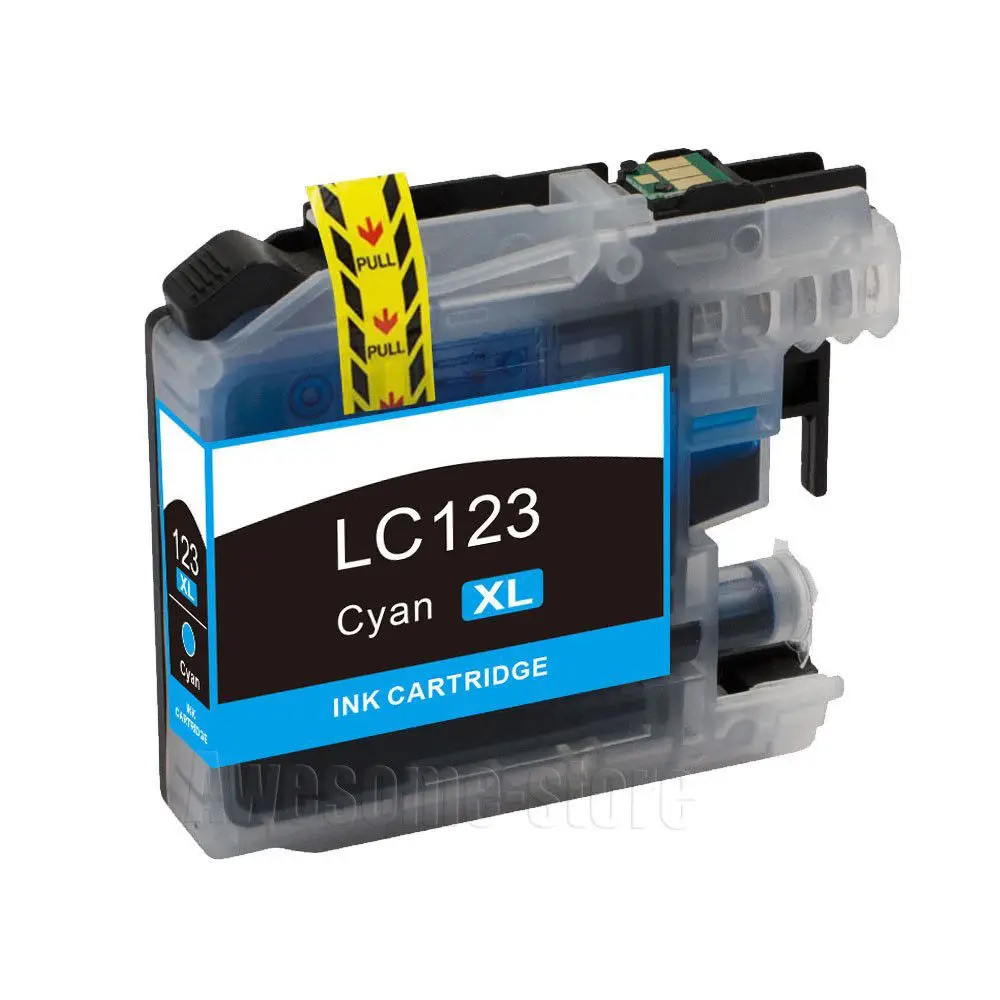 LC121 LC 123 LC123 картридж совместимый с Brother DCP-J552DW/DCP-J752DW/MFC-J470DW/MFC-J650DW струйный принтер |