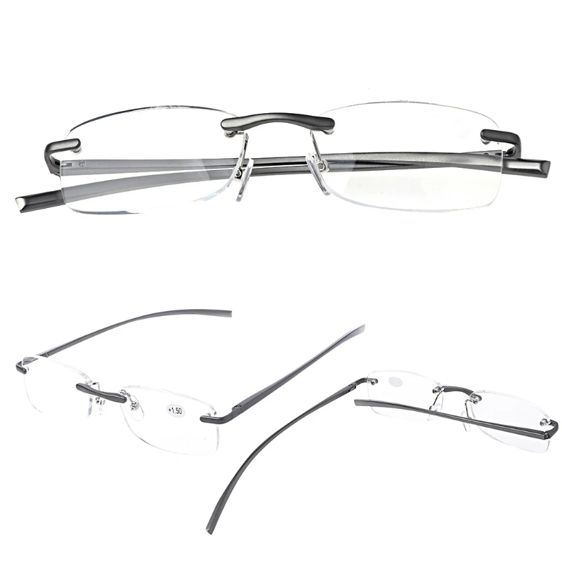Aoron алюминиевые металлические очки для чтения без оправы пресбиопические