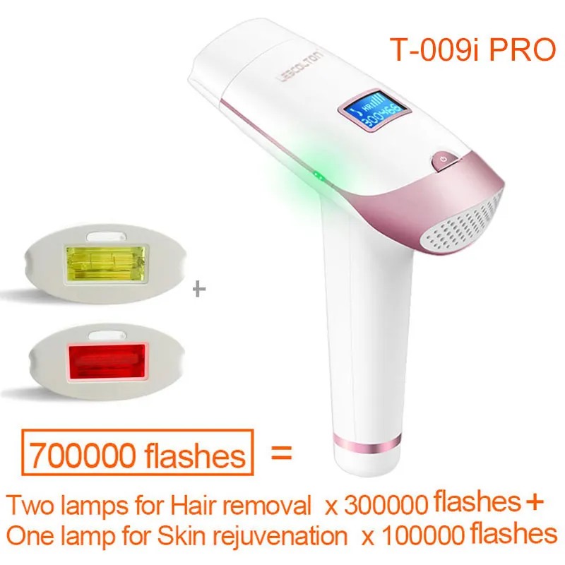 700K Flashes Lescolton 4в1 IPL лазерная эпиляция 1300000 импульсов Эпилятор с ЖК-дисплеем машинка для постоянного бикини триммер электрический depilador - Цвет: 700K Flashes