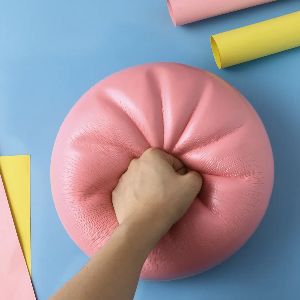 Jumbo squishy розовая Ароматизированная Подвеска для хлеба медленно поднимающаяся