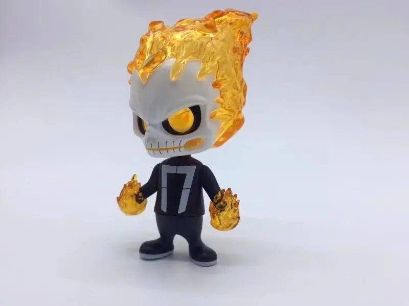 ALEN Ghost Rider Bobble Head куклы из ПВХ фигура Коллекционная модель игрушки 12 см 2 стиля