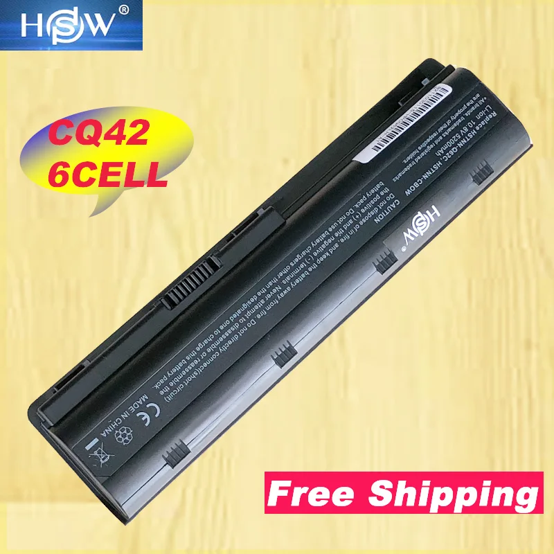 Аккумулятор HSW на 6 ячеек для HP PAVILION DM4 DV3 DV5 DV6 6000 G62 G42 G6|Аккумуляторы ноутбуков| |