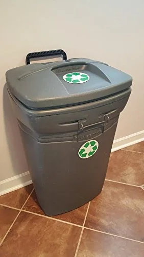 10 упак. корзины символ стикер для зеленый контейнеры пластик картон и газеты