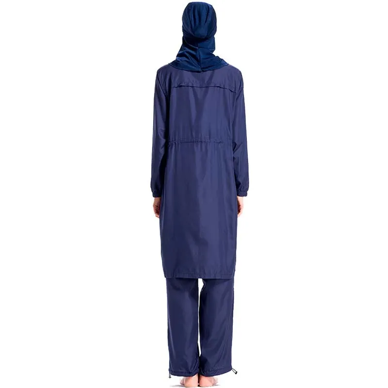 Мусульманская одежда для плавания Burkinis женский скромный лоскутный полный купальник с длинным рукавом с коротким рукавом Одежда для плавания Буркини