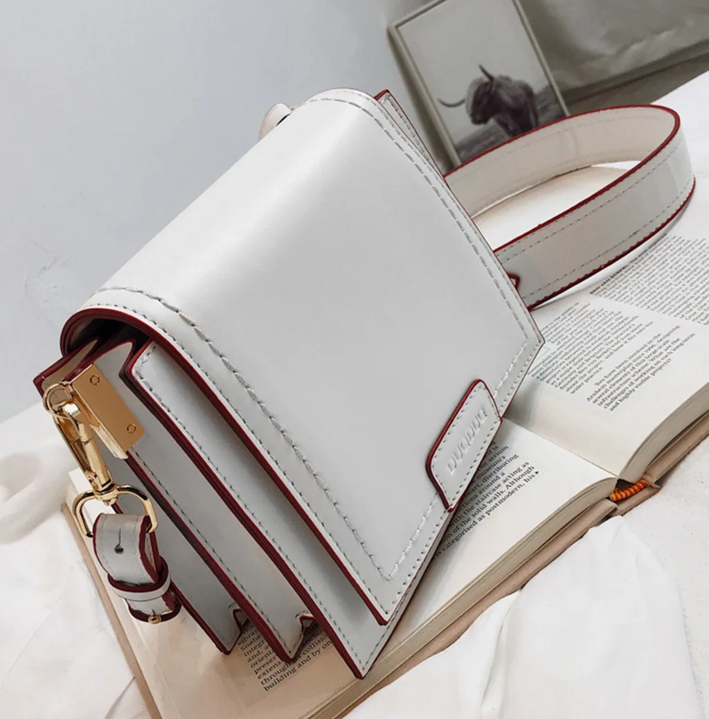 ISHOWTIENDA PU белые сумки женские новые модные простые однотонные сумки для отдыха сумки-мессенджеры на одно плечо bolsa feminina