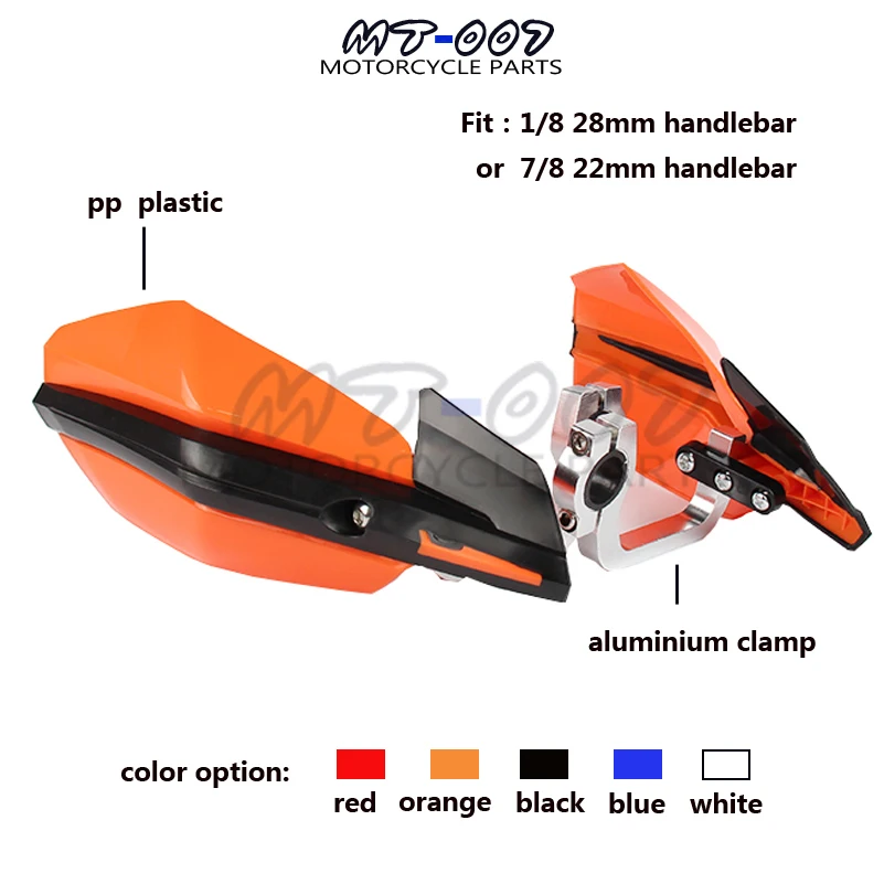 

White Handlebar Hand Guard Handguard Dirt Pit Bike Motorcycle ATV EXC EXCF SX SXF SXS XC XCR XCW XCF XCRF NXC MX SMR DUKE