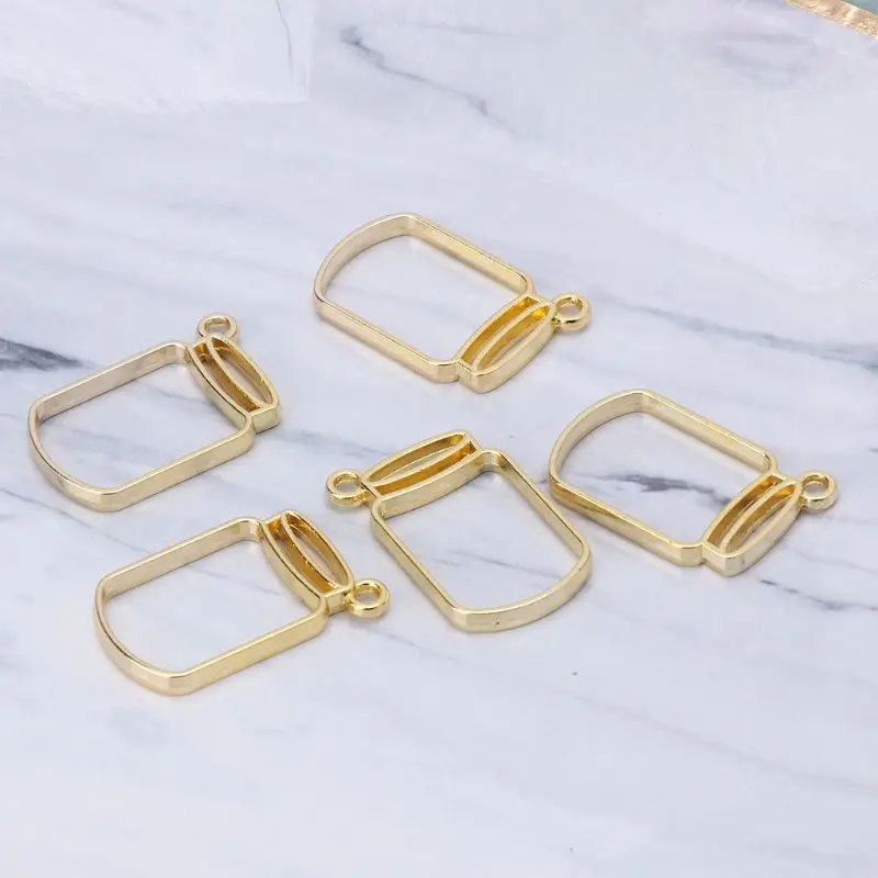 5 шт. плавающие бутылки металлическая оправа полые подвесные оправы УФ смола