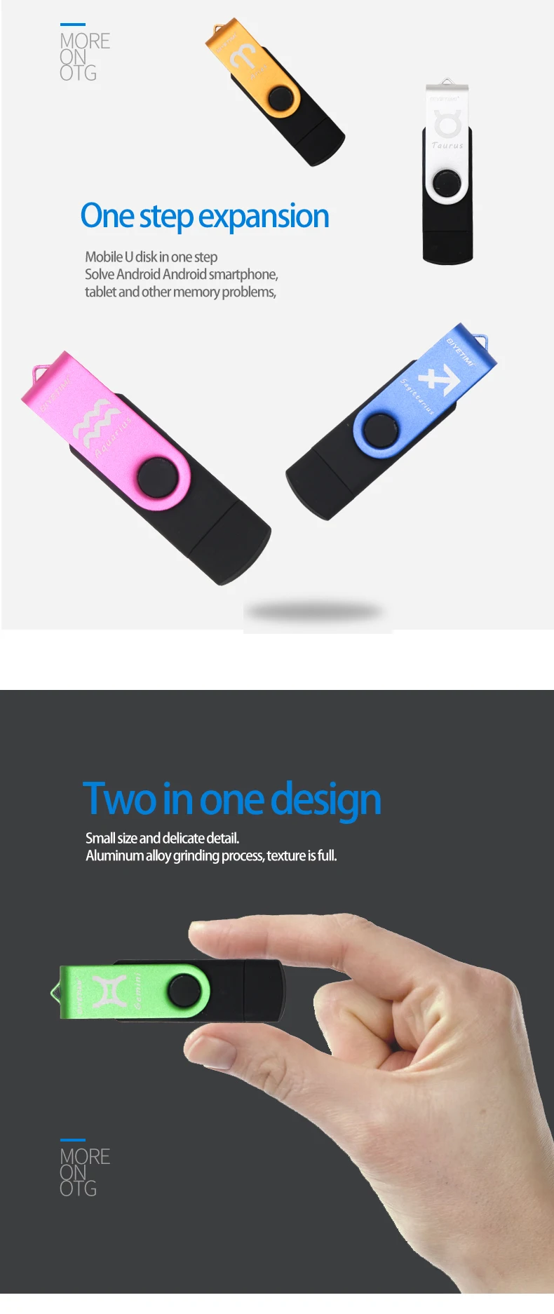 12 созвездий 2,0 USB флеш-накопитель для ПК/android флешки 64 ГБ 32 ГБ 16 ГБ 8 ГБ usb флешка cle usb BIYETIMI