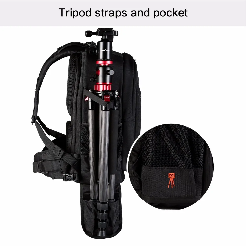 K & F CONCEPT Многофункциональный Водонепроницаемый рюкзак для камеры DSLR сумка