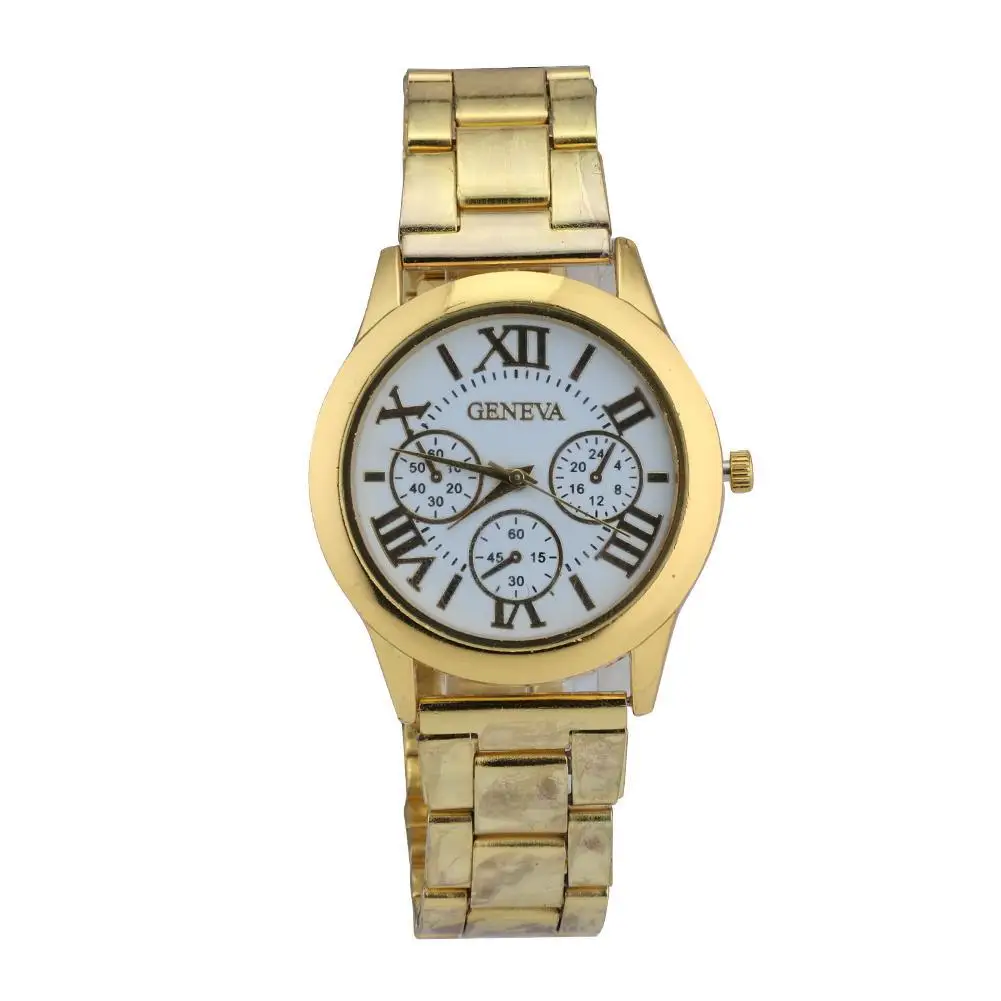 Новинка 2018 роскошные золотые повседневные кварцевые часы от известного бренда