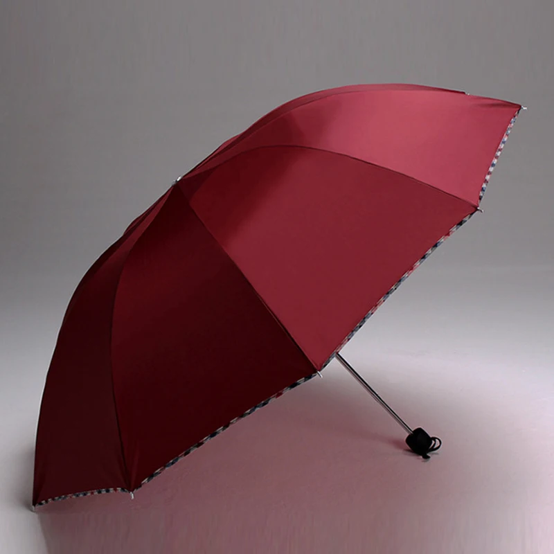 

EasyZreal Folding large business umbrella for men and women Big Windproof Umbrellas Rain For Men Black Coating 10K Parasol gift