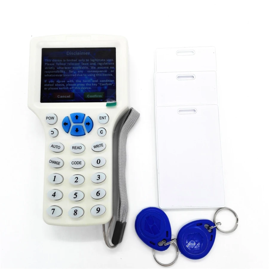 Считыватель радиочастотных ключей с ЖК экраном и 2 брелоками|ic 2|ic reader writeric |