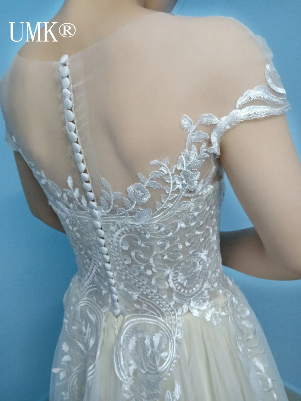 Винтажное кружевное пляжное Бохо свадебное платье цвета шампань Vestido de Noiva сексуальное прозрачное Тюлевое свадебное платье с коротким рукавом