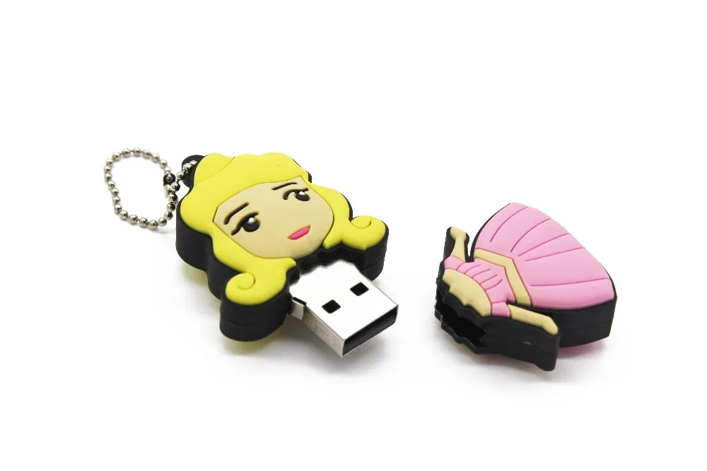 Модель с милой принцессой из мультфильма KING SARAS, usb флеш-накопитель 2,0, 4 ГБ, 8 ГБ, 16 ГБ, 32 ГБ, 64 ГБ, милый подарок