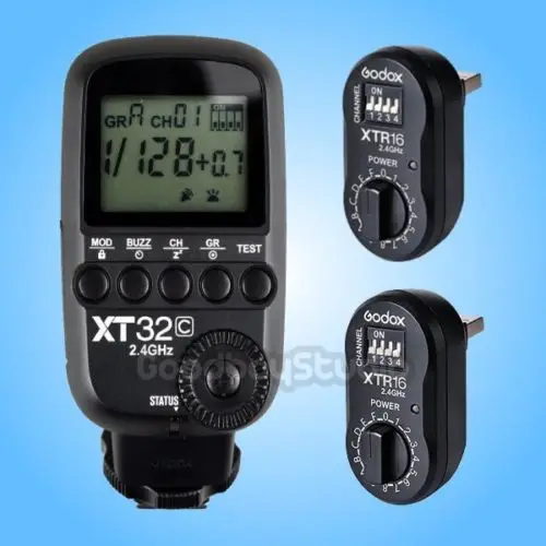 Godox XT32C 2 4G беспроводной 1/8000s высокоскоростной синхронизация вспышки триггер для