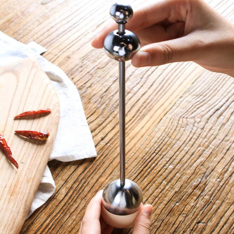 Вареное яйцо для бутылок Топпер Shell Топ Нержавеющая сталь резак молоток сырое