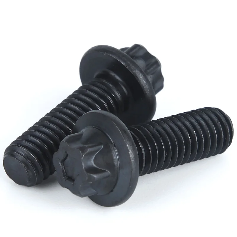 Фланцевые винты с шестигранной головкой 4 шт. M5 M6 Torx комплект фланцевые