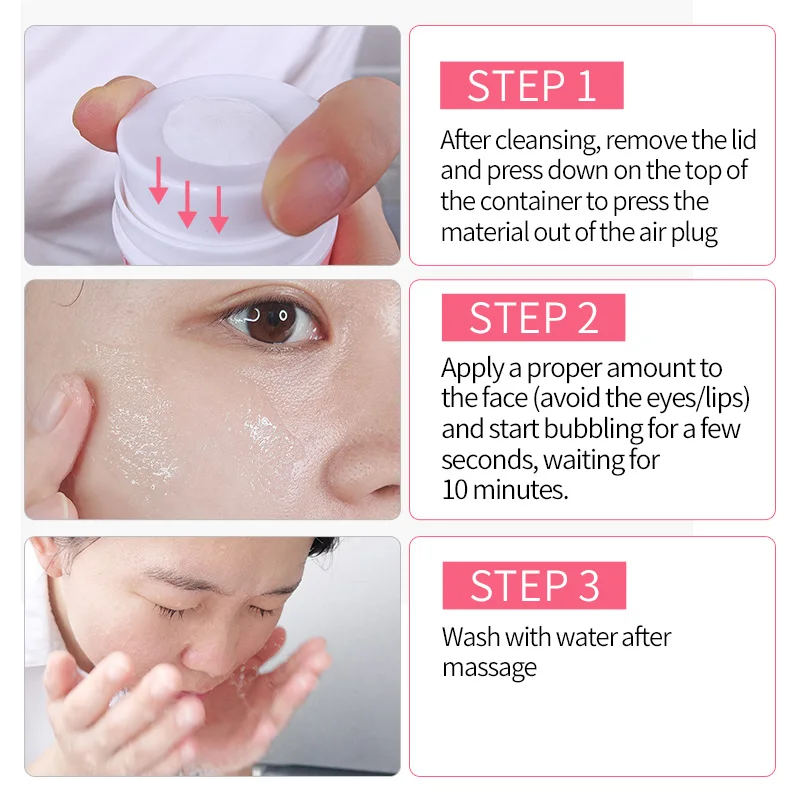 Кислородная пузырьковая маска для лица лист маски пузыри корейский Детокс