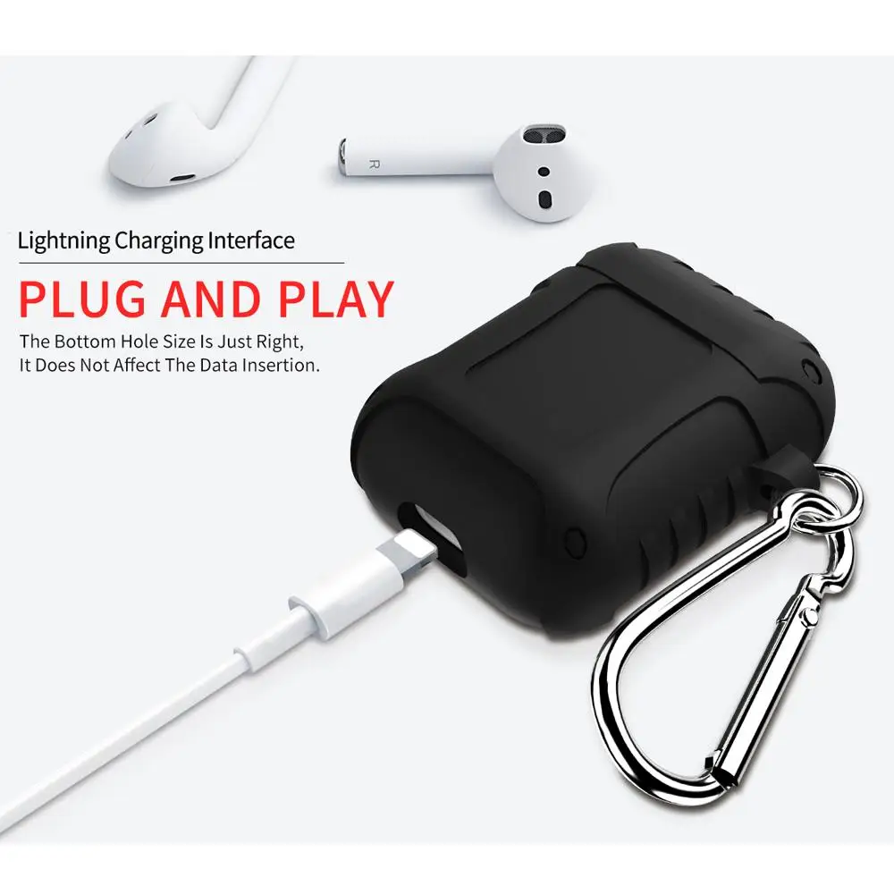 GUUDS для Airpods, чехол, чехол, противоударный, против падения, силиконовый чехол для Apple AirPods