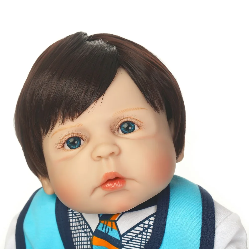 23 дюймов реалистичные Bebe Reborn полный корпус силиконовый винил Babies куклы 57 см