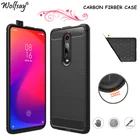 Wolfsay чехол из углеродного волокна для Xiaomi Mi 9T чехол противоударный бампер силиконовый чехол для Xiaomi Mi 9T чехол Xiaomi Mi 9T Funda