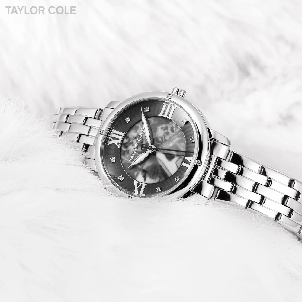 Женские кварцевые часы Taylor Cole из нержавеющей стали с ремешком подарок/TC128|wristwatch