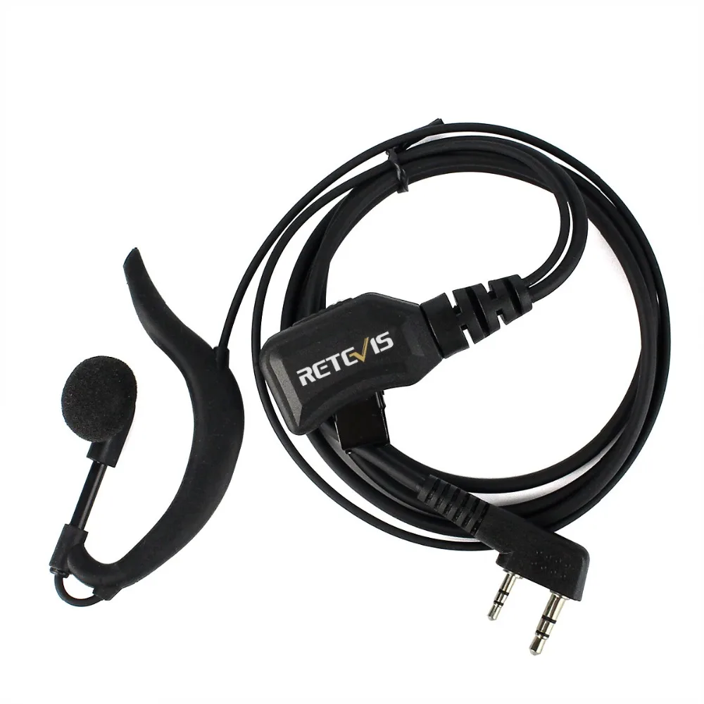 5 шт. Retevis R 111 G Тип PTT наушник регулируемый объем PU провод растяжение для Kenwood H777