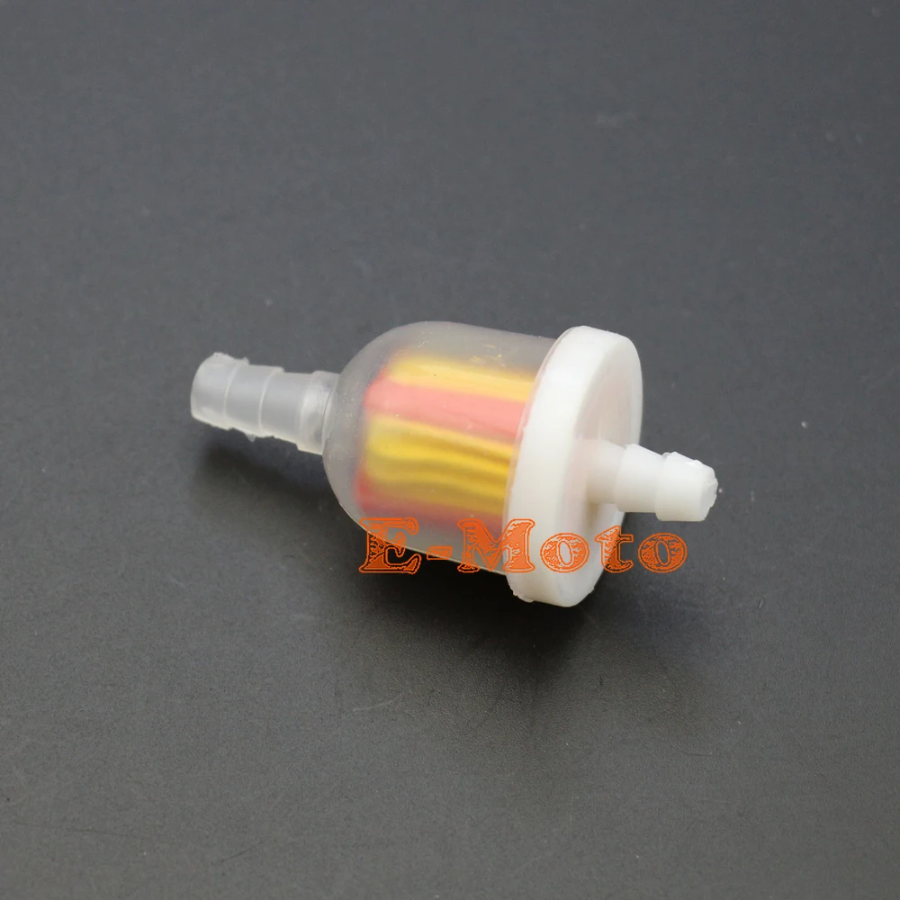 Универсальный бензиновый фильтр для мотоцикла 10 шт. прозрачный встроенный