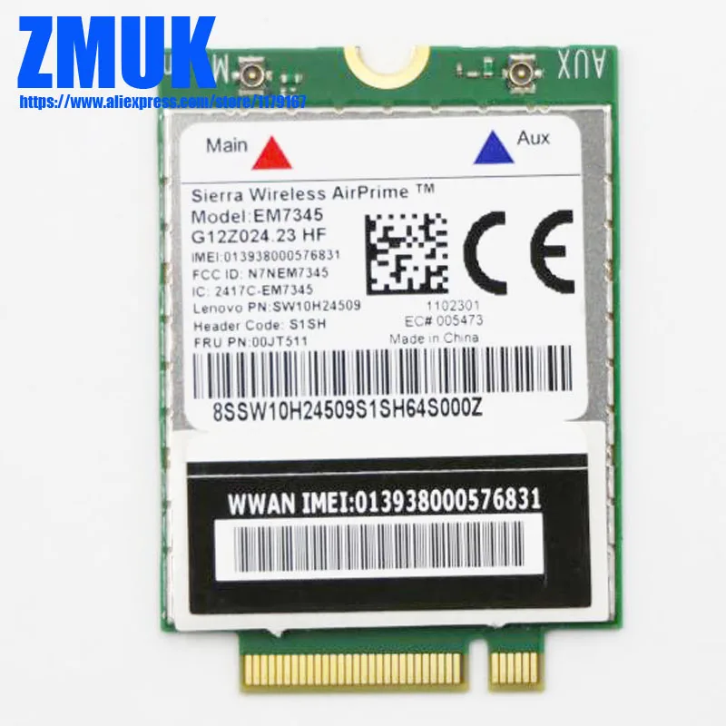 EM7345 4G WWAN карта для Lenovo Thinkpad Helix (20CG-20CH) Yoga 15 Series P/N 00JT511 SW10H24509 | Компьютеры и офис