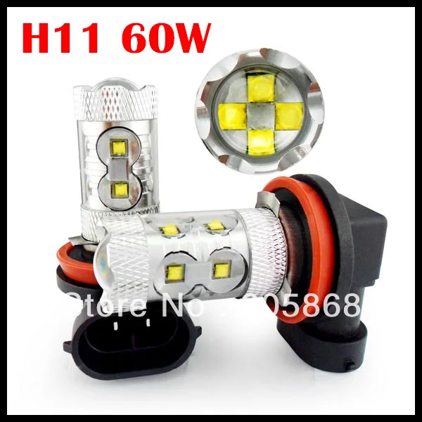 

Бесплатная доставка CREE чипы светодиодный 60 Вт SMD светодиодный Противотуманные фары Дневные Фары Светильник H4 H7 1156 9005 9006 H11 светодиодный прот...