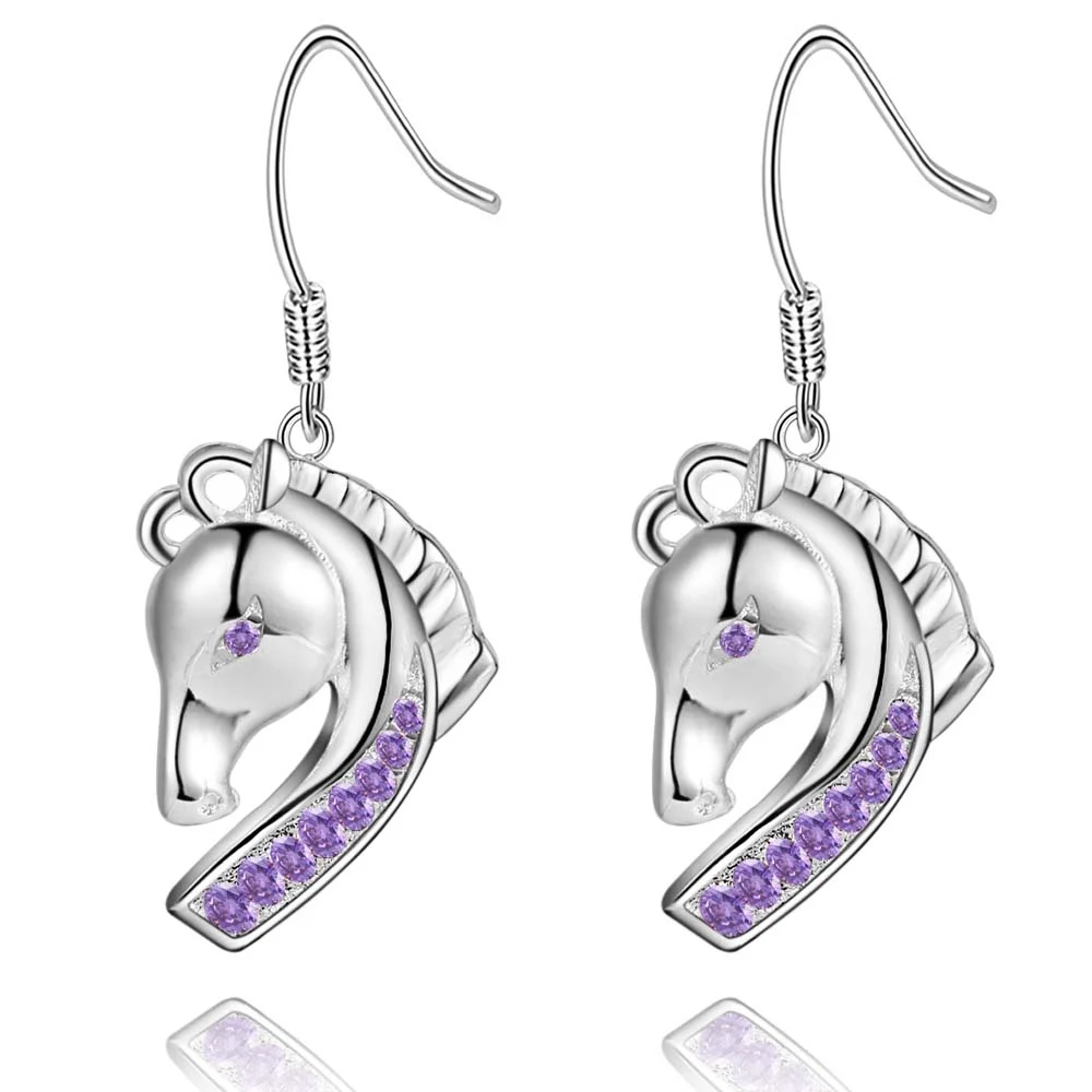 Рождественский подарок модные ювелирные изделия посеребренные серьги эффектные