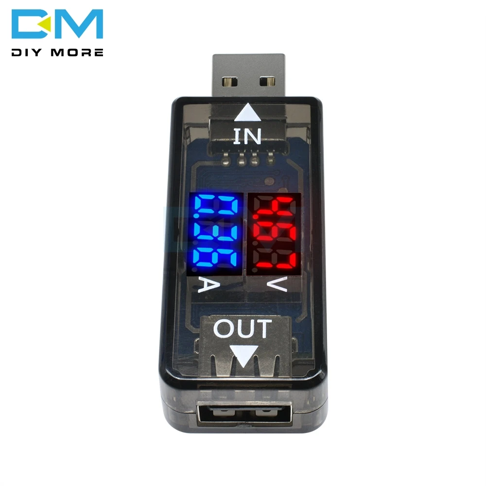 Мини 5 в USB измеритель напряжения тока тестер зарядного устройства Вольтметр