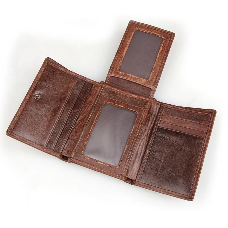 Роскошный брендовый дизайнерский короткий кошелек из натуральной кожи с