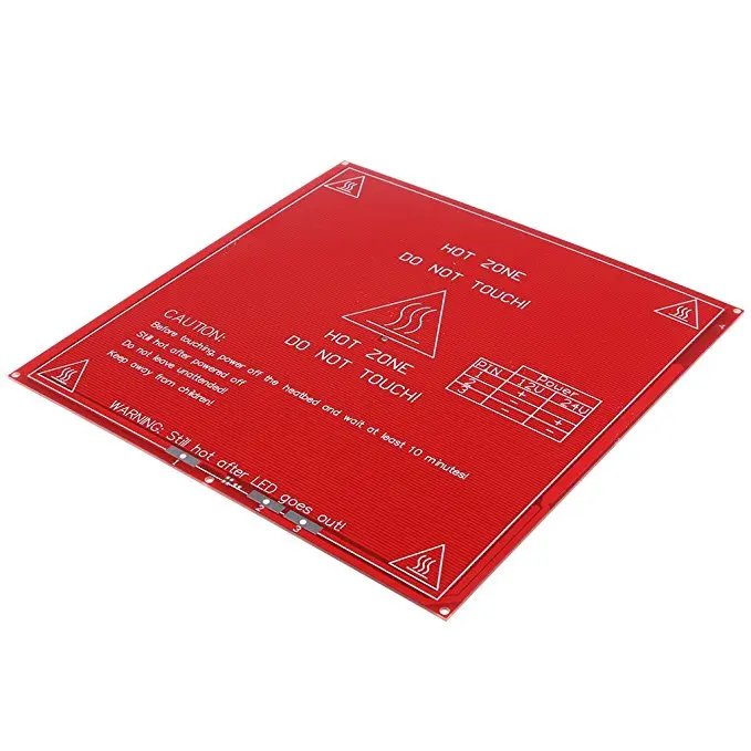 Модернизированный MK2B с подогревом плата PCB Запчасти обогрев двойная 12 V 24 Красный