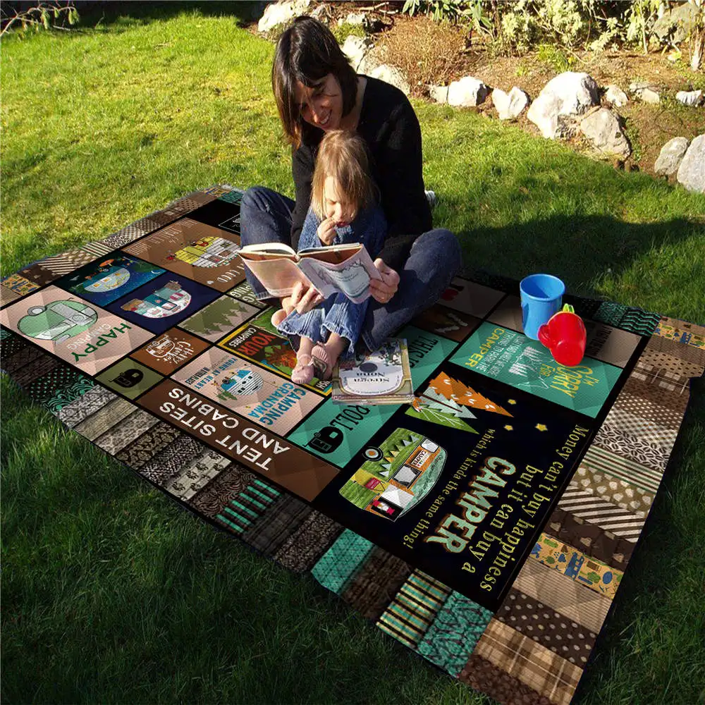 Дропшиппинг одеяло с 3D принтом для кемпинга кровать детей и взрослых мягкое