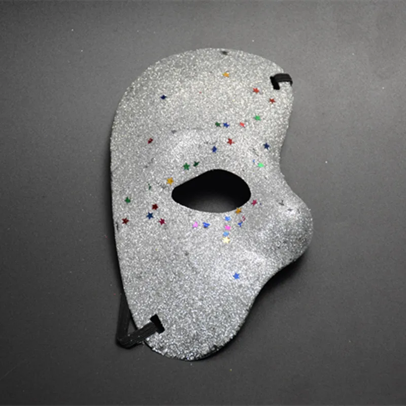 Пластиковая блестящая полумаска Phantom Of Opera для рождественской вечеринки на