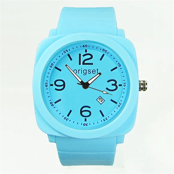Силиконовые Резиновые спортивные мужские часы heren horloge Япония механизм