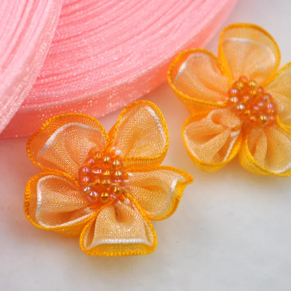 

20 лент из полиэстера органза для декора