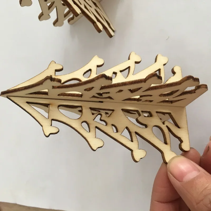 2 шт. деревянные Рождественская елка Крытый Настольный Деревянный пустой