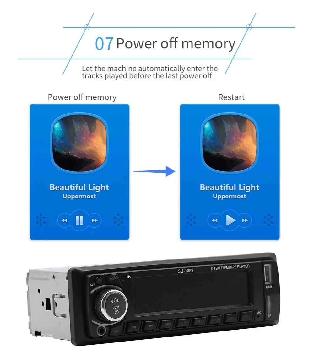 2019 новое автомобильное радио Bluetooth стерео в-тире 1 Din USB/AUX/FM/AM Универсальный вход
