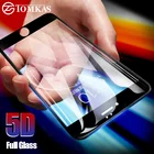 TOMKAS 5D стекло для iPhone 7 10 X Закаленное стекло Защитная пленка для экрана для iPhone 7 6 6 S 8 Plus 6 S Защитная пленка для экрана