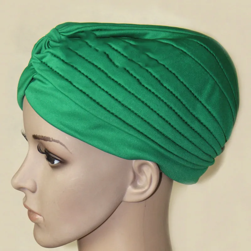 Fashion Women Hijab Turban Headwrap Cap Islamic Solid Hat Muslim Indian Caps New LXH