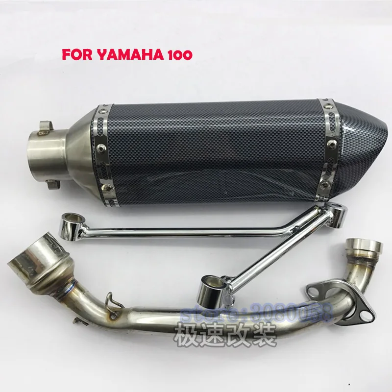 Type A Для yamaha 100 GY6 выхлоп GY6 125 150CC скутер для yamaha 100 GY6 самокат выхлопная Муфельная нержавеющая сталь - Цвет: Type A