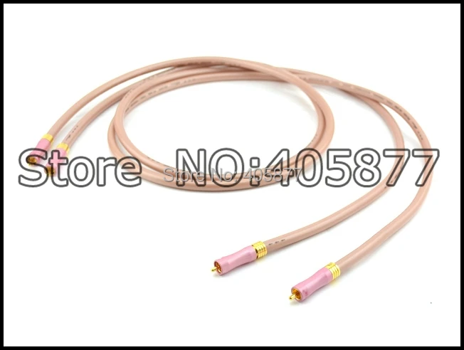 Высокопроизводительный провод OFC соединение RCA с позолоченным штекером 1 м пара