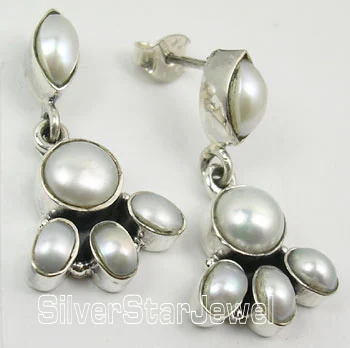 PEARL Серебряный аметистами и Перидотом S earrings1 пара серьги Религия ювелирные изделия вариации - Окраска металла: PEARL