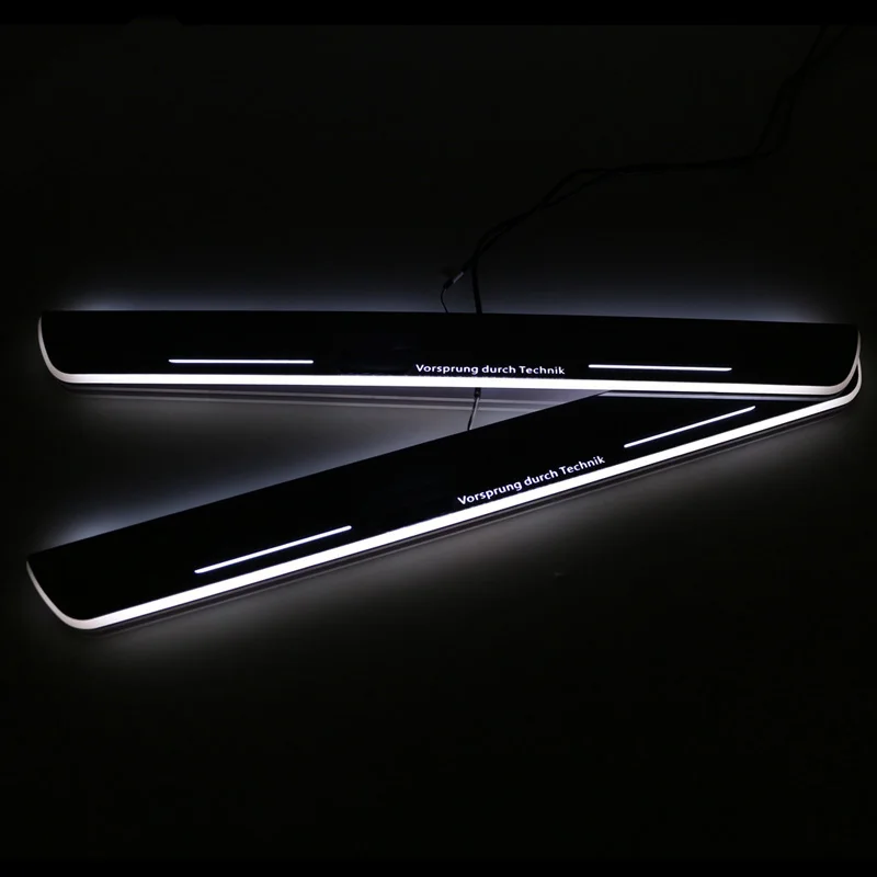 

SNCN LED Car Scuff Plate Trim Pedal Door Sill Pathway Moving Welcome Light For Audi Q5 2010 2011 2012 2013 2014 2015 Waterproof