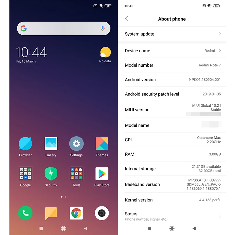 Глобальная версия Xiaomi Redmi Note 7 3 Гб оперативной памяти 32 встроенной Смартфон Snapdragon