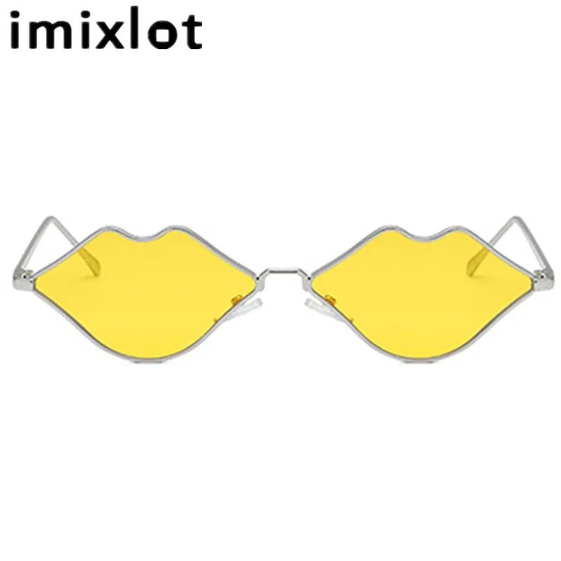 Imixlot классические пикантные солнцезащитные очки в оправе из сплава форме губ