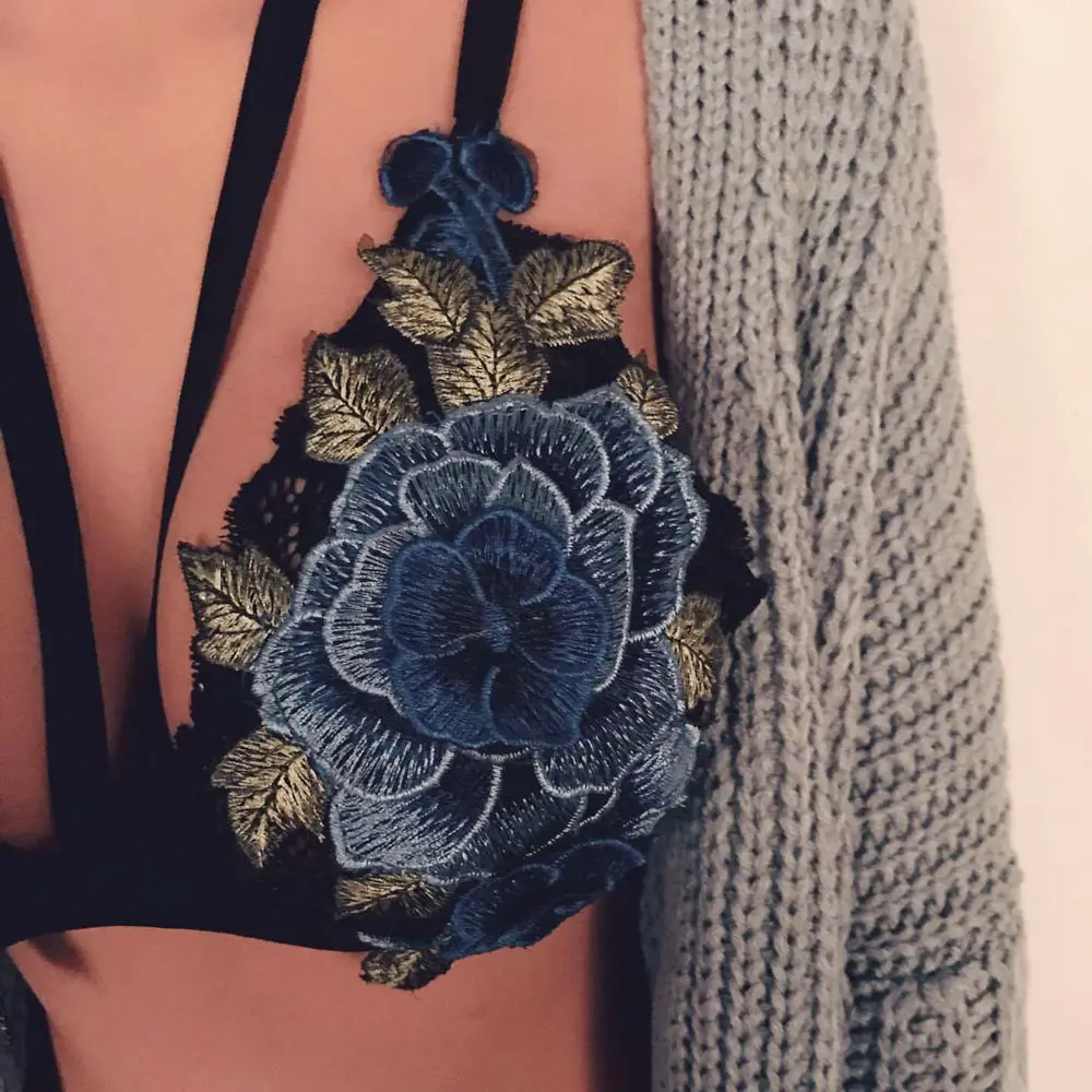 Женский кружевной бюстгальтер без косточек с цветочным принтом|vest top|camis womenbra bustier