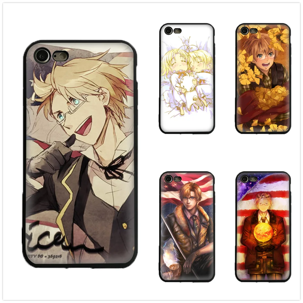 Америка Hetalia архивов Силиконовые ТПУ Телефон Чехол Мягкий чехол для Iphone X 5 5S Se 6 S 7 8